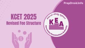 KCET 2025 Revised Fee Structure