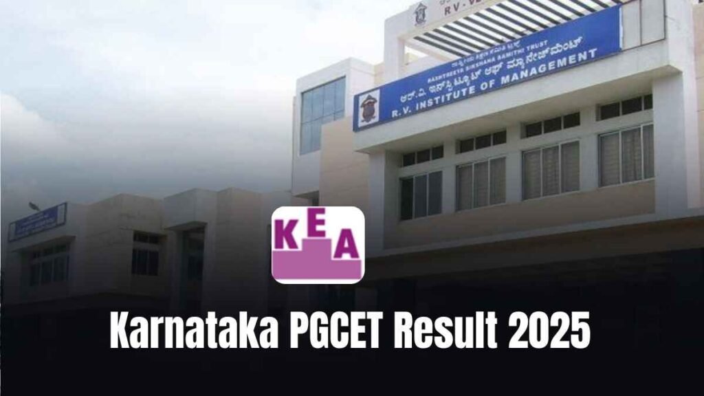 KEA PGCET Result 2025