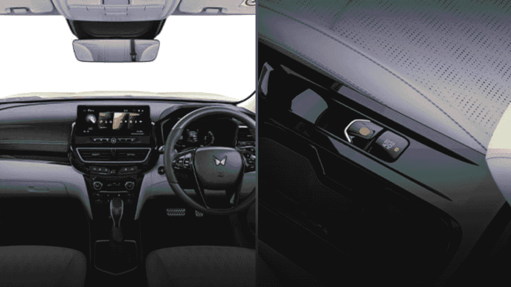 Interior view of Mahindra XUV 3XO REVX AX5 variant featuring 10.25-inch touchscreen and premium dashboard design