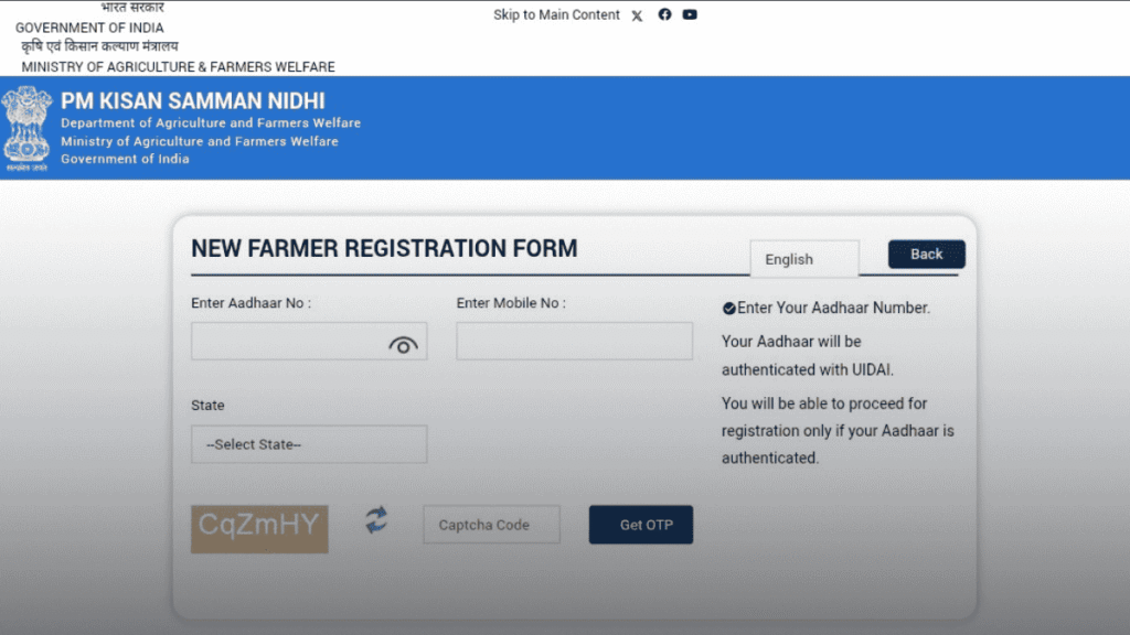 Farmers checking PM Kisan beneficiary status online using mobile and Aadhaar number