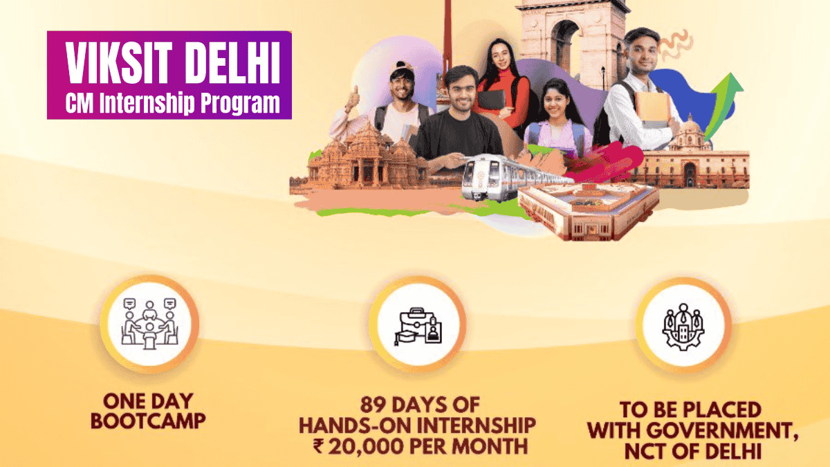 Viksit Delhi CM Internship 2025 Launched